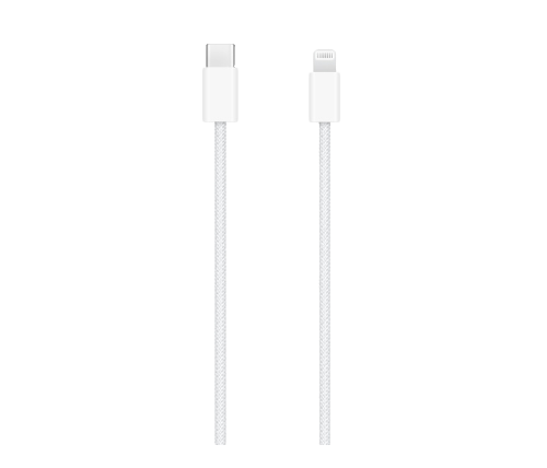 USB-C to Lightning cable white